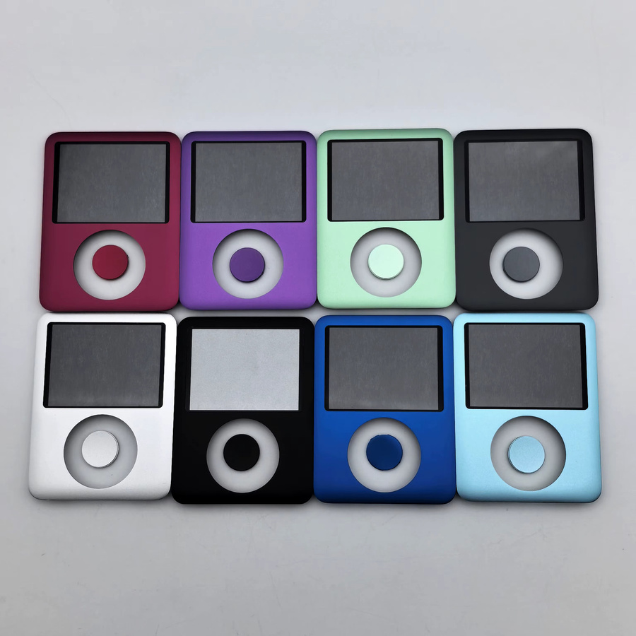 Apple Ersatz Gehäuseabdeckung für iPod Nano 3. Generation A1236 mit Knopf und Sichtfenster in Schwarz und Multicolour - Bild 2