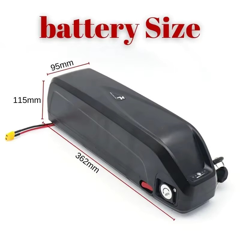 Hailong E-Bike Akku 48V 20Ah mit 30A BMS und Ladegerät, schwarze Lithium-Batterie für 250W-750W E-Bike-Motoren - Bild 5