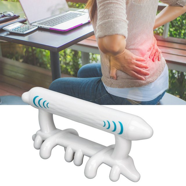 TMISHION Faszien-Massagegerät, manuell, beige, weiß - Bild 1