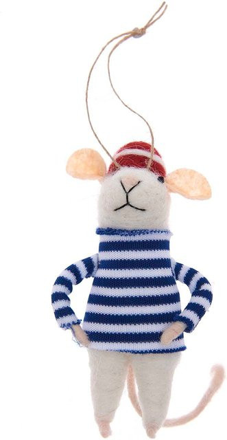 Rico Design Filzhänger Maus Matrose in Rot und Blau, 10 cm - Bild 1
