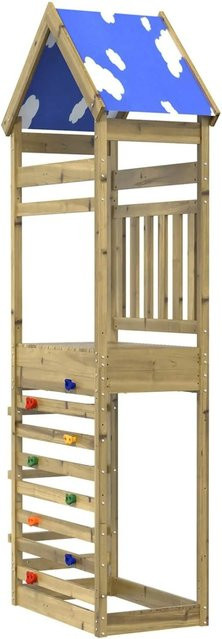 vidaXL Spielturm aus massivem imprägniertem Holz in Braun, H x B x T: 265 x 52,5 x 85 cm - Bild 1