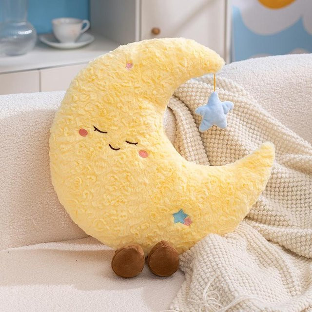Yiran Health & Beauty Sonne Mond Plüschtier, Gelb, 50cm - Bild 1