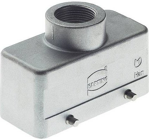 Harting Tüllengehäuse 19628161421 aus Aluminium in Grau - Bild 1