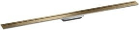 Hansgrohe Duschrinne Linear Channel aus Edelstahl in Silber und Braun, Breite: 120 cm, frei stehend - Bild 1