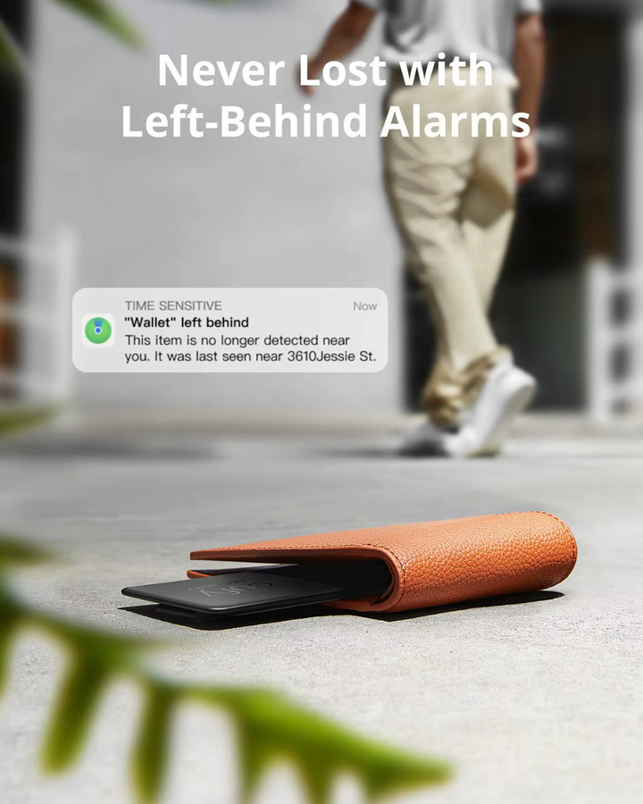 eufy Security SmartTrack Karte Black Apple Find My Wallet Tracker Wasserbeständig - Bild 5