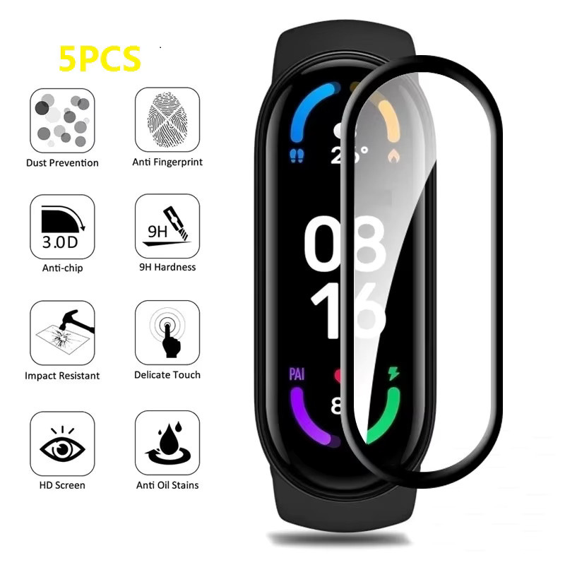 Xiaomi Smart Armband Schutzhülle, Silikon, Schwarz, Transparent - Bild 3
