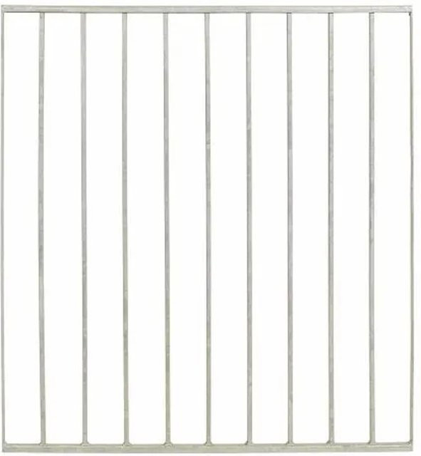 Geländer Basic Plus aus Stahl, feuerverzinkt, Farbe: Silber/Grau, B/H: 90 x 98 cm - Bild 1