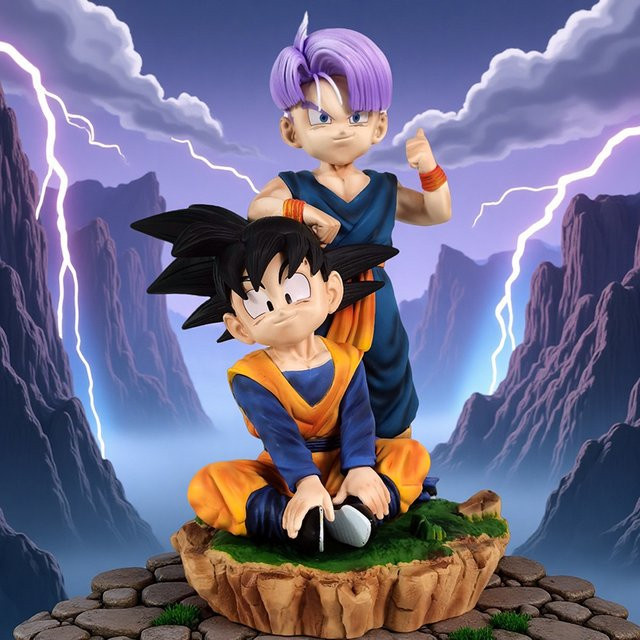Bandai Dragon Ball Z Super Saiyajin Son Goten Trunks Action Figure, Kunststoff, Bunt / Mehrfarbig, Einzelfigur - Bild 1
