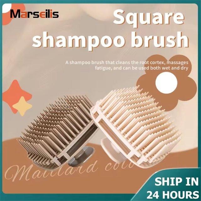 Marseilis Silikon Shampoo Pinsel, Kopfhaut- und Körpermassage-Kamm, Unisex - Bild 1