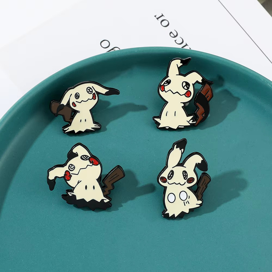 Bandai Mimikyu Emaille-Pins, 4 Stück, Unisex - Bild 3