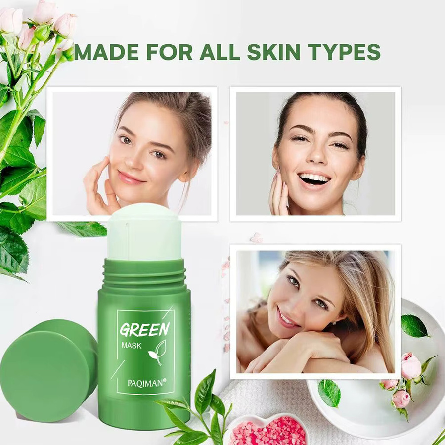 eelhoe Grüntee-Maske mit Aloe Vera, für unreine Haut und Akne - Bild 2