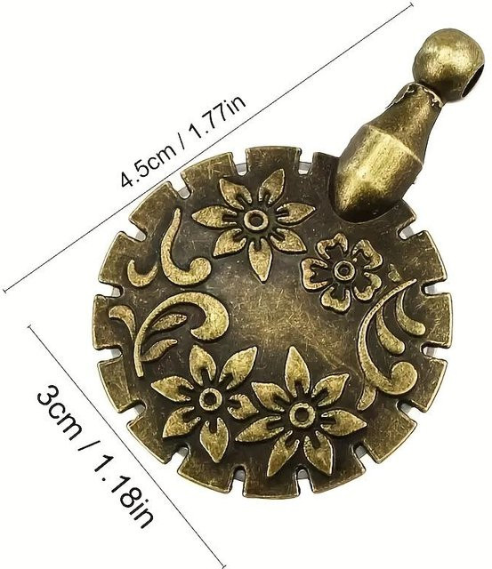 SZwatch Vintage Schneideanhänger Nadelschneider für Kreuzstich und DIY Nähwerkzeug in Schwarz und Gold - Bild 1