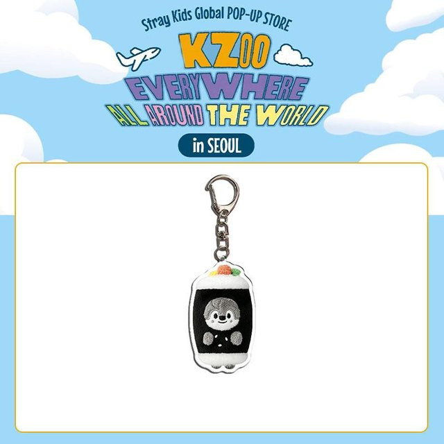 Stray Kids SKZOO Acryl Schlüsselanhänger, Cartoon Plüschtier Anhänger, Gray, Unisex - Bild 1