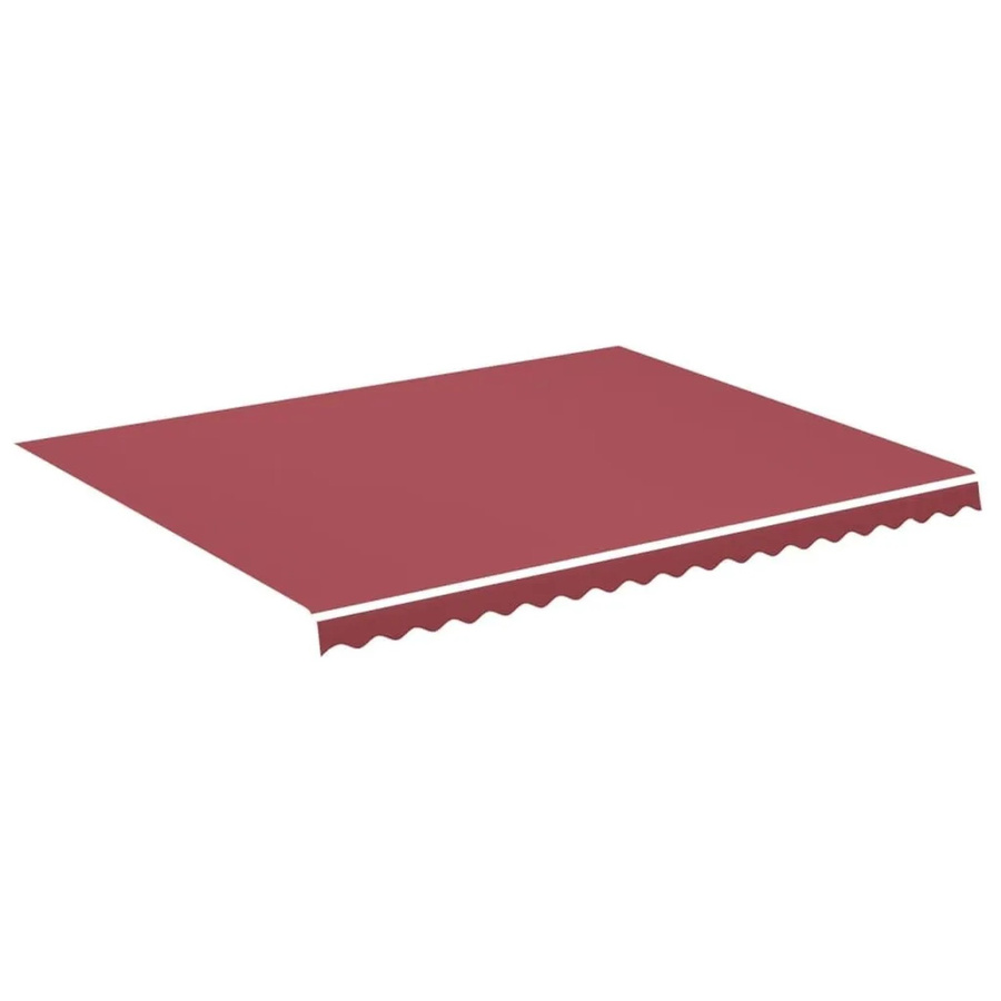 vidaXL Markisenbespannung aus Polyester in Burgunderrot, B x H: 4,5 x 3,5 m - Bild 2