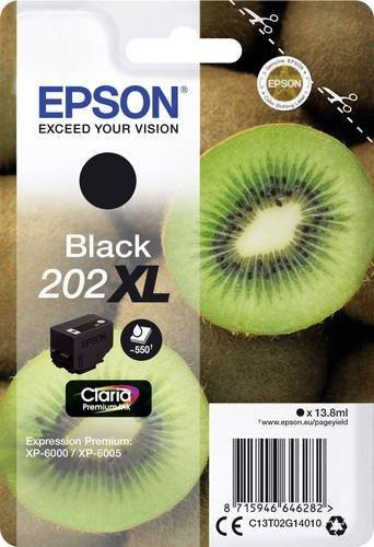 Epson Original Druckerpatrone 202XL Schwarz C13T02G14010 mit 13,8 ml Inhalt - Bild 1