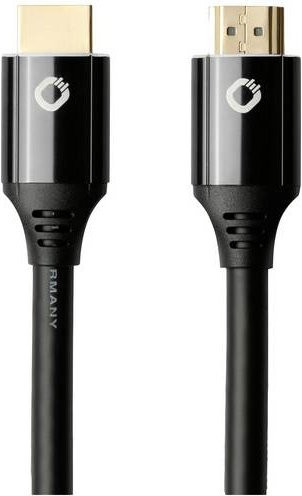 Oehlbach HDMI Anschlusskabel 8K UHD Schwarz 5,00 m mit vergoldeten Steckkontakten - Bild 1
