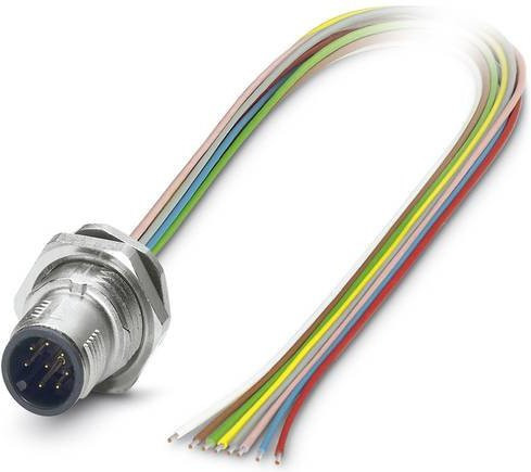 Phoenix Contact 1419700 Sensor-Aktor-Einbausteckverbinder M12 Stecker mit 12 Polen, Multicolor, 0,50 m Länge - Bild 1