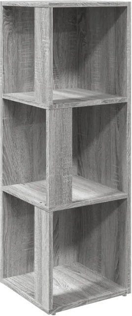 vidaXL Eckregal Grau Sonoma, B/T/H: 33 x 33 x 100 cm - Bild 1