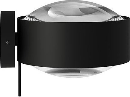 Top Light Puk! 120 Wall Avantgarde Wandleuchte in Schwarz Matt mit klarem Glas - Bild 1