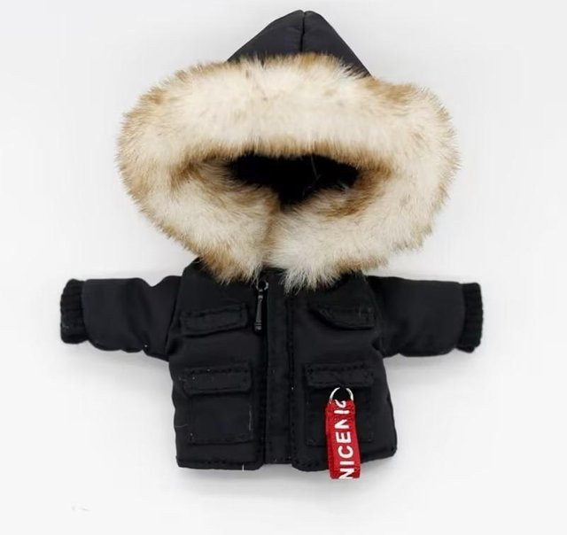 Yiran toy 1 Mini Süße Daunenjacke, Puppen Zubehör, schwarz, ab 6 Jahren - Bild 1