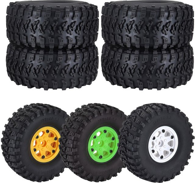 AJRC Gummireifen, 4-teiliges Set, 2,2 abs Radnabe für RC Crawler - Bild 1