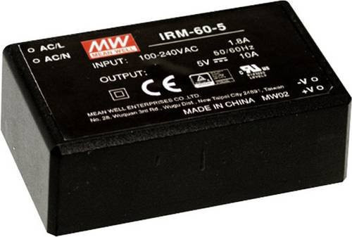 Mean Well IRM-60-48 AC/DC-Printnetzteil 60W Schwarz - Bild 1