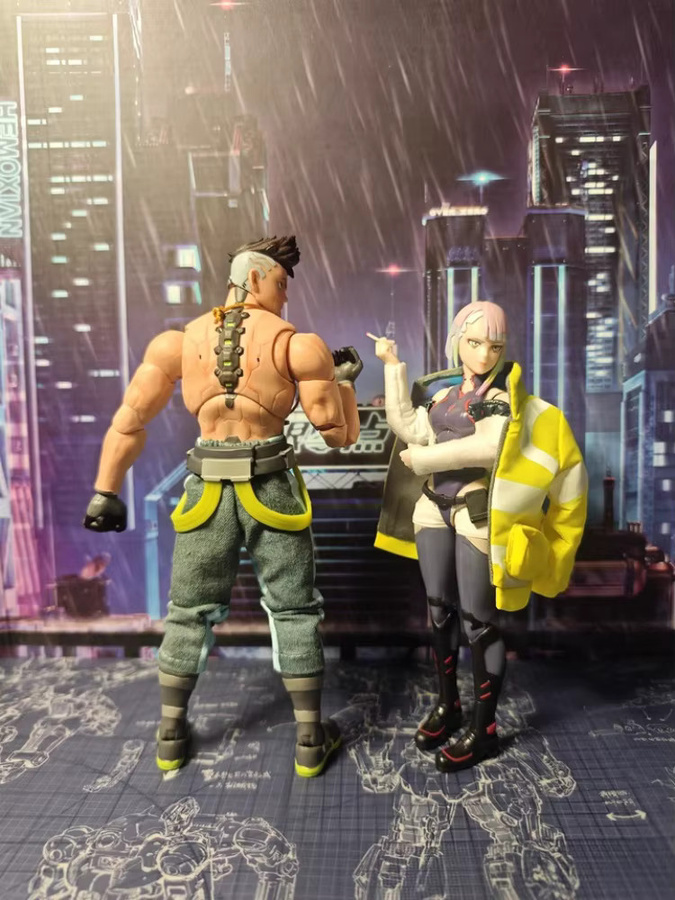 Jada Cyberpunk Edgerunners Anime Figur David Martinez und Lucyna Kushinada Action Figur Modell in Multicolor - Bild 5