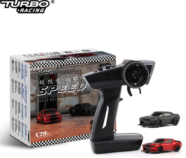 Turbo Racing C75 On Road RC-Autoradio, 1:76, ferngesteuert, RTR-Kit - Bild 1