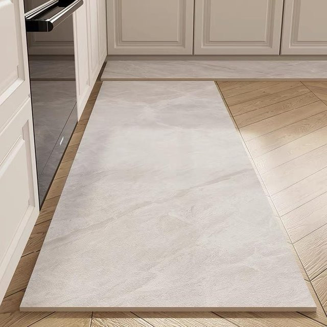 BC-Warm Home Diatomeenerde Bodenmatte beige, rutschfest und saugfähig, B/T: 40 x 60 cm und 40 x 120 cm - Bild 1