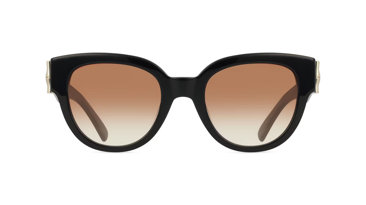 Longchamp LO733S Sonnenbrille Butterfly, Vollrand, Kunststoff, Unisex, schwarz - Bild 1