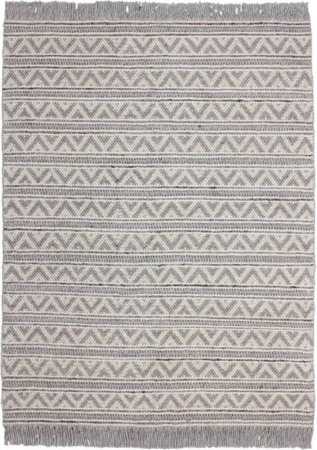 Kayoom Kurzflorteppich Natura 410 in Creme und Silber, B/L: 80 x 150 cm und 160 x 230 cm - Bild 1