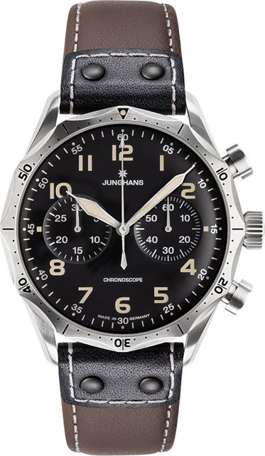 Junghans Chronograph, Automatik, Edelstahl, 43 mm, Herren - Bild 1