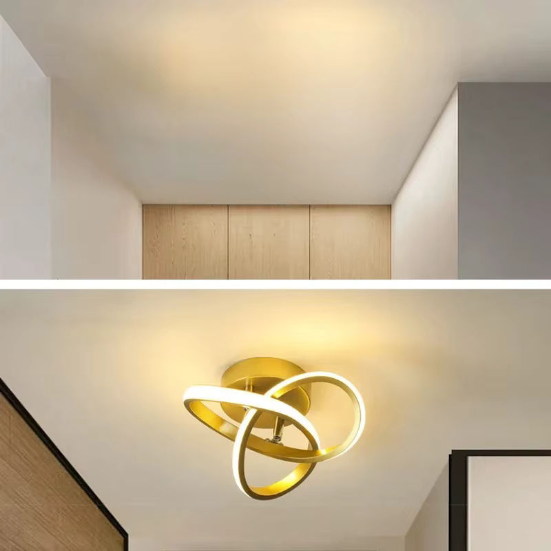 L-MANG Moderne LED-Deckenleuchte im nordischen Ins-Stil in Weiß für Flur, Balkon und Korridor - Bild 4