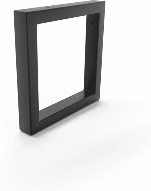 HEVVA Waschtischhalterung RHEIN Schwarz Matt, Wandmontage, Höhe: 20 cm, Tiefe: 20 cm - Bild 1