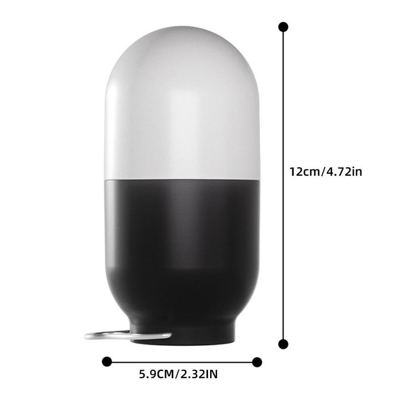 TOMTOP JMS Tragbare LED Camping Lampe mit USB-C wiederaufladbarem Akku für Outdoor und Notfall, weiß/schwarz - Bild 5