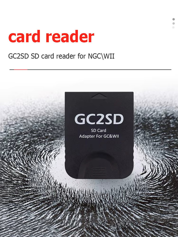 VODOOL GC2SD Micro-SD Kartenadapter für GameCube und Wii, transparent - Bild 5