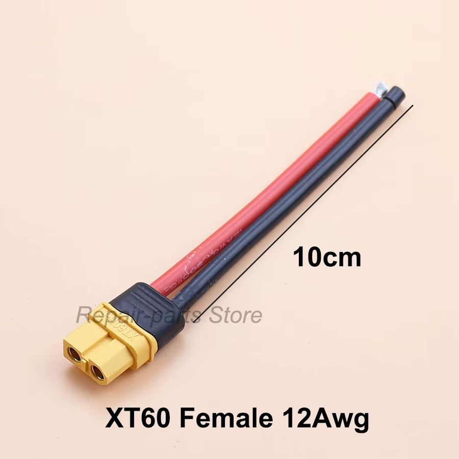JCD XT60 Batterieanschluss Set mit männlichem und weiblichem Rundstecker und Silikon-Mantelgehäuse für RC-Batteriemotor und FPV - Bild 2