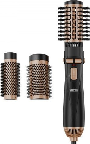 VEVOR Rotating Hair Dryer Brush Set, 4 in 1 Styling Brush, Schwarz - Bild 1