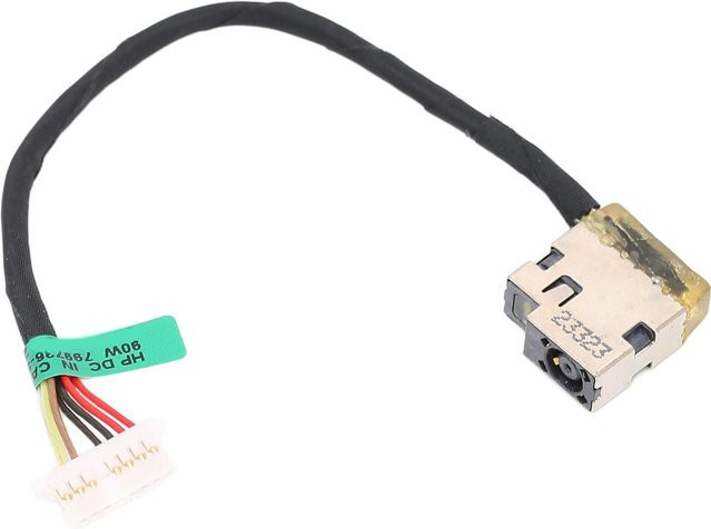 HP DC-Netzbuchse aus Metall in Schwarz für Computerzubehör 240 246 250 255 G4 G5 799736-F57 813945-001 - Bild 1