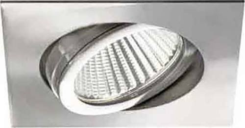 Brumberg Einbauleuchte GU10 Halogen in Edelstahl Silber, quadratisch und verstellbar - Bild 1