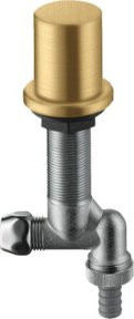 Hansgrohe Axor Küchen-Absperrventil mit Rückflussverhinderer in Brushed Gold Optik, 1/2 Zoll - Bild 1
