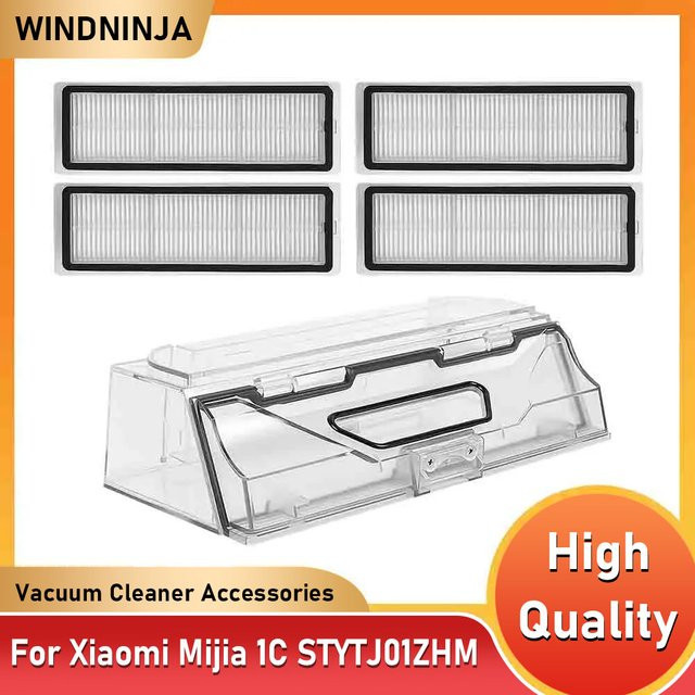 Xiaomi Ersatz Staubbox mit HEPA-Filter für Mijia 1C STYTJ01ZHM Roboterstaubsauger, transparent - Bild 1