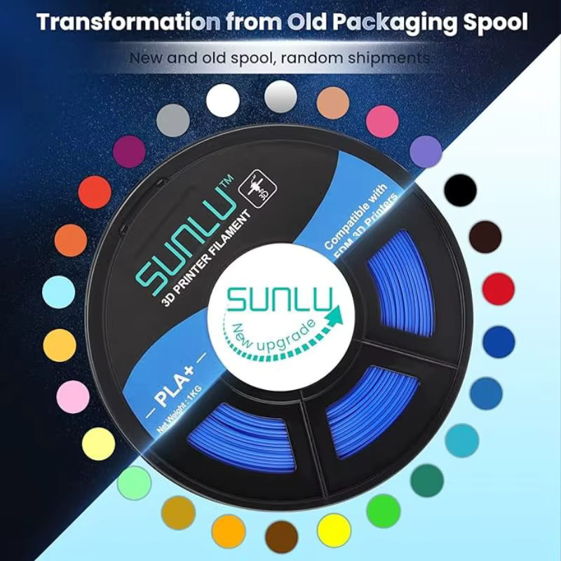 SUNLU Filament PLA+ PETG PLA Transparent 1,75 mm 1 kg - Bild 2