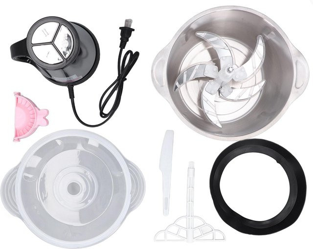 Aimo Elektrische Küchenmaschine aus Edelstahl in Silber mit 5 l Kapazität und 5 Klingen - Bild 1