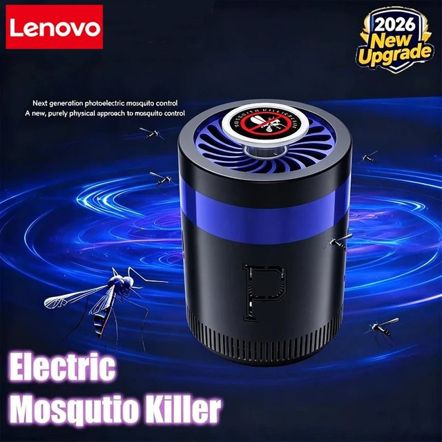 Lenovo Mückenlampe Kabellos Elektrisch Geräuschlos Typ-C Aufladbar In Schwarz - Bild 1