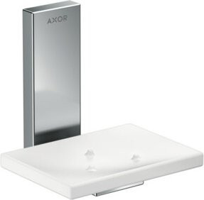 Hansgrohe Axor Uni Rectangular Glas-Waschtischschale für Wandmontage in Chrom - Bild 1