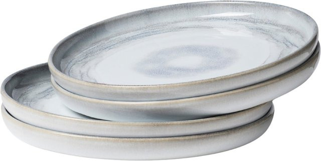Gipfelstück Dessertteller-Set aus Steinzeug in Tiefer See mit Durchmesser: 22,0 cm - Bild 1