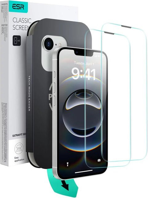 ESR Displayschutzglas aus gehärtetem Glas für Apple iPhone 17e und iPhone 16e, transparent, 1 Stück - Bild 2