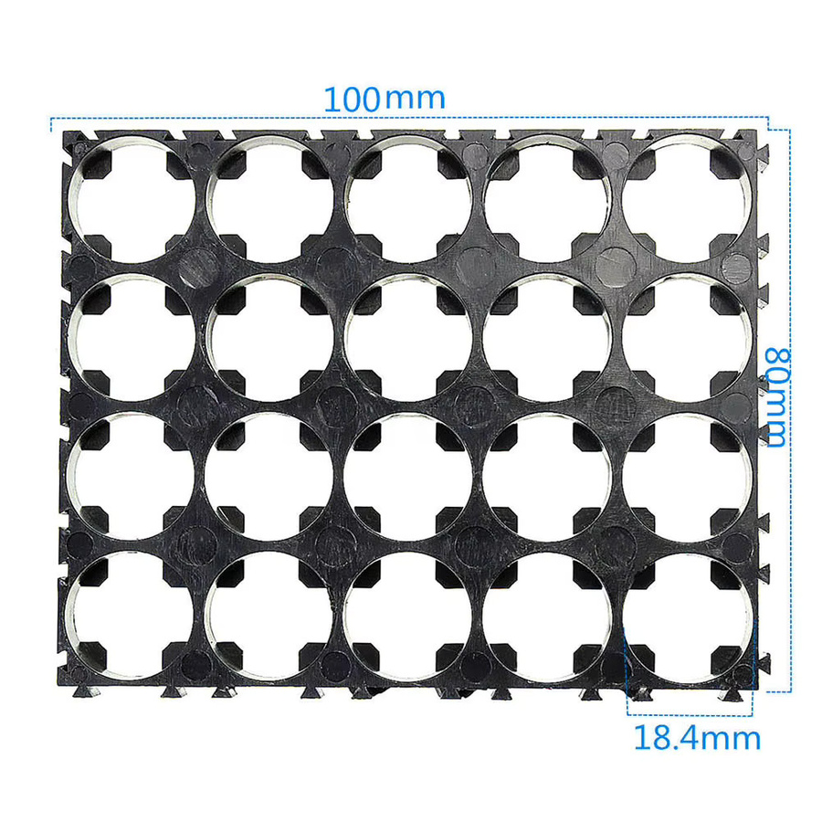 18650 Lithium-Batterie-Halterung für Elektrofahrzeuge, schwarze Batteriezellen-Verbindungshalterung zum Spleißen - Bild 5
