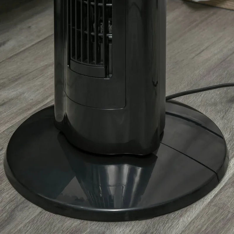 HOMCOM Tower-Ventilator in Schwarz mit Fernbedienung, Oszillation und Timer, B/T/H: 32 x 32 x 106,8 cm - Bild 4